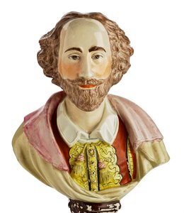 Staffordshire buste van William Shakespeare, ca. 1800-50